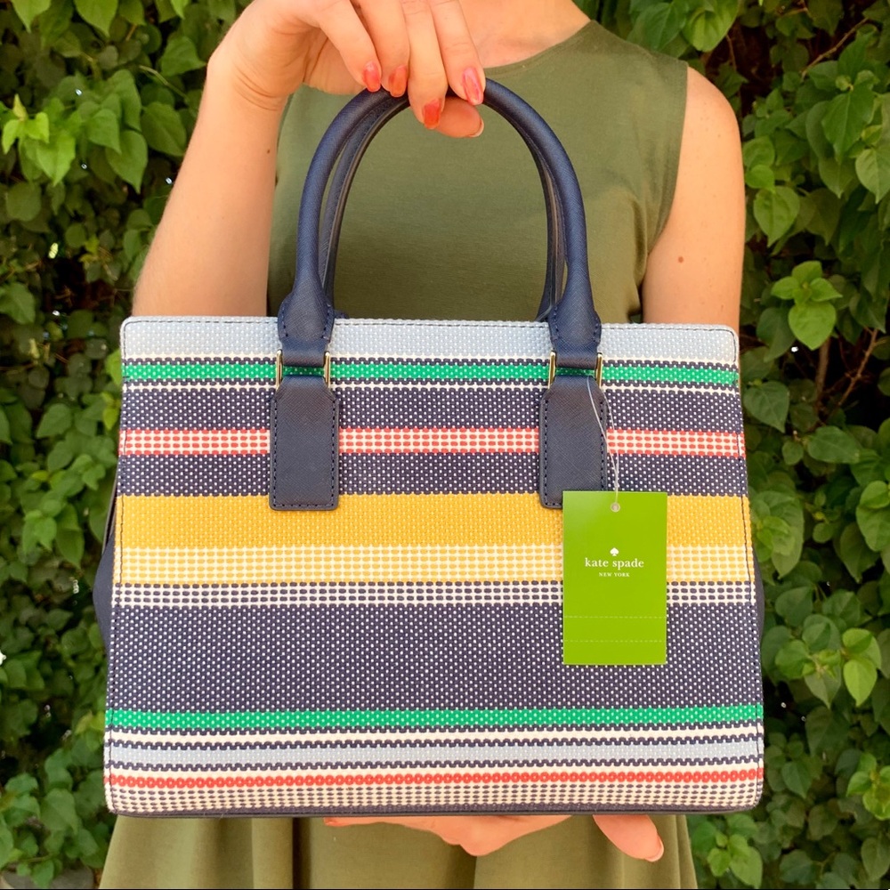 Kate Spade Cameron Stripe Medium Satchel Crossbody - Picture 3 of 8